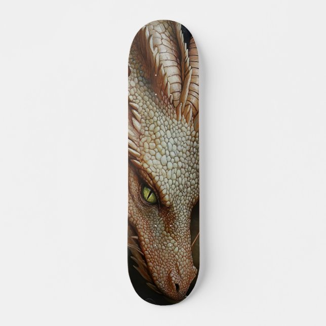 Coola Vit Dragon Skate Deck (Framsida)