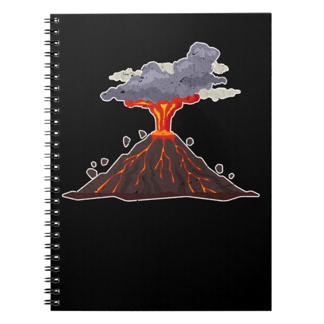 Coola Volcano Lava Geology Anteckningsbok (Framsidan)