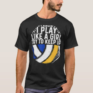 Coola Volleyball för kvinnor flickor Volleyball T Shirt