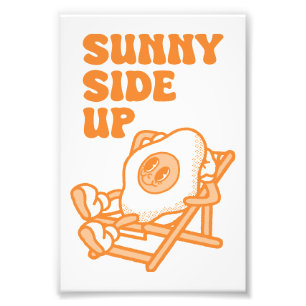 Coola Wall Art Sunny Side Up-funktion Retro Skriv Fototryck