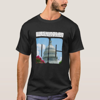 Coola Washington D C med USA Huvudstad T Shirt