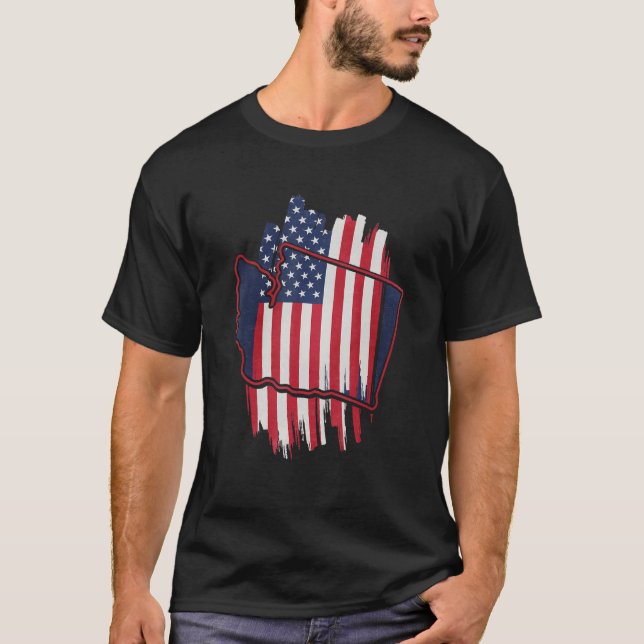 Coola Washington State 1 T Shirt (Framsida)