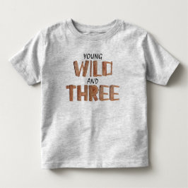 Coola Watercolor Wood Illustration 3rd Birthday Bo T Shirt