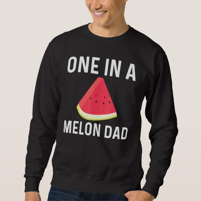 Coola Watermelon for Pappa Far Red Melon Fruit Bev Lång Ärmad Tröja (Framsida)