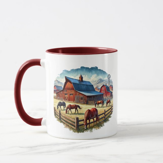 Coola Western Rach lägg till monogram Mugg (Vänster)