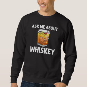 Coola Whiskey För manar Women Malt Whisky Alcohol Lång Ärmad Tröja