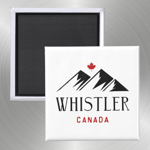 Coola Whistler Canada Mountains Maple Löv Magnet