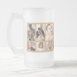 Coola White Guld Best Pappa One Fars dag Photo Frostat Ölglas