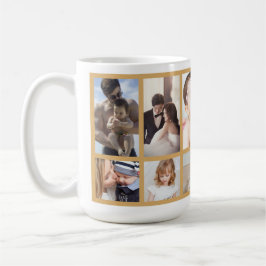 Coola White Guld Best Pappa One Fars dag Photo Kaffemugg