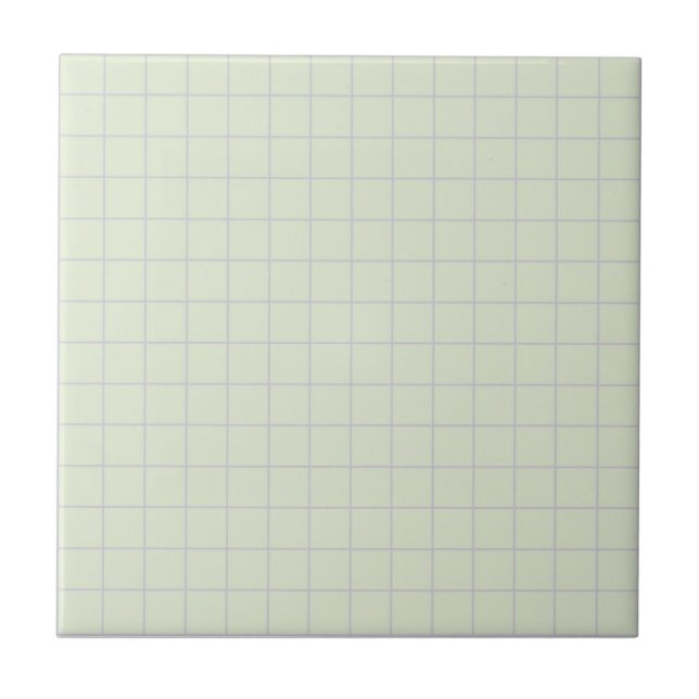 Coola White & Lilac Checkered Mönster Retro Kakelplatta (Framsidan)