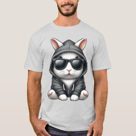 Coola White Rabbit in Hoodie and Sunglasses T Shirt