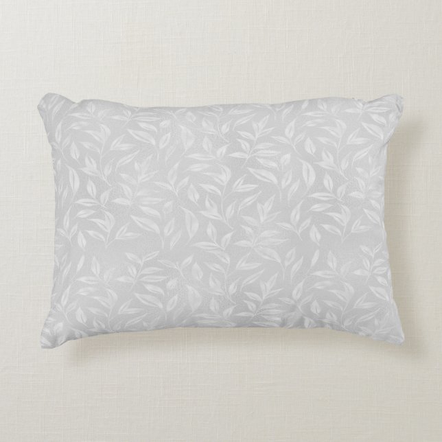 Coola whites löv design prydnadskudde (Framsidan)