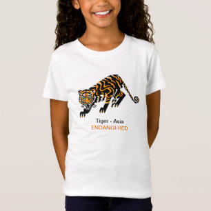 Coola wildcat - TIGER-Endangrivet djur-wildlife T Shirt