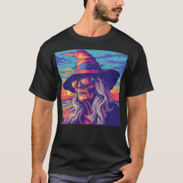 Coola Witch Retro Sunset T Shirt