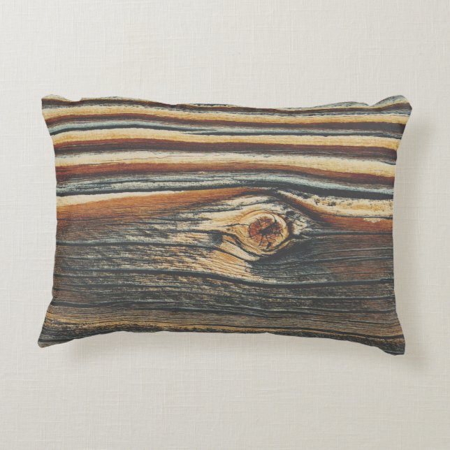 Coola Wood Grain Knot Struktur Prydnadskudde (Baksidan)