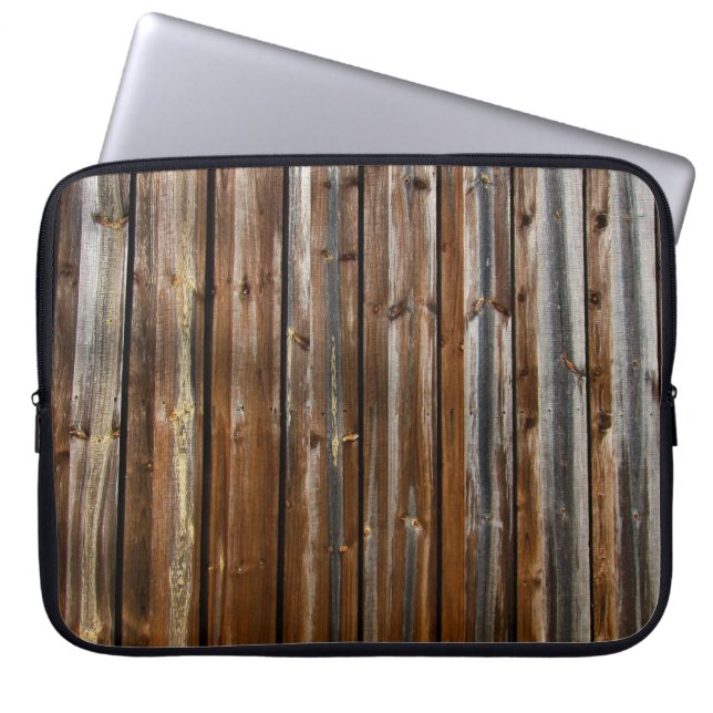 Coola Wood Struktur Laptop Sleeve (Framsidan)