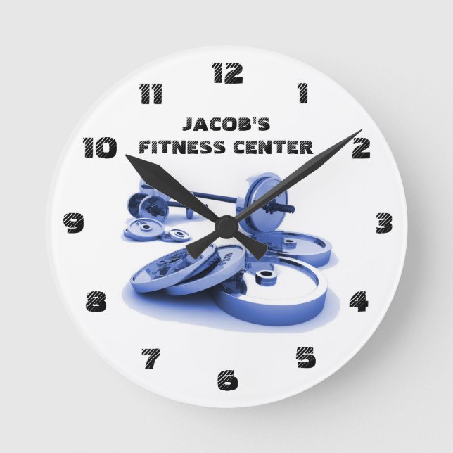 Coola Workout Gym Fitness Center Anpassningsbar Rund Klocka (Framsida)