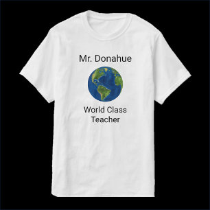 Coola World Class Teacher Apprecition T-Shirt