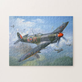 Coola WWII Supermarine Spitfire Aircraft Square Pussel