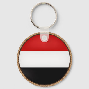 Coola Yemen Flagga Seal Nyckelring