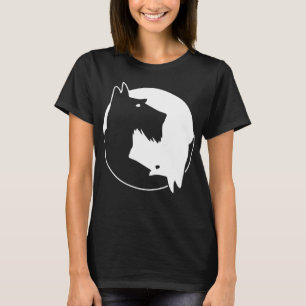 Coola Yin Yang Hund tröja - Cute Scottish Terrier