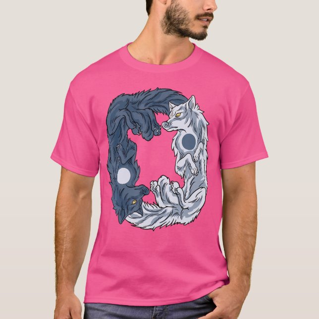 Coola Yin Yang Varg T Shirt (Framsida)