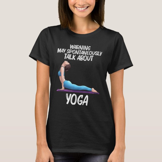 Coola Yoga För manar kvinnor Yogi Fysisk träning T Shirt (Framsida)