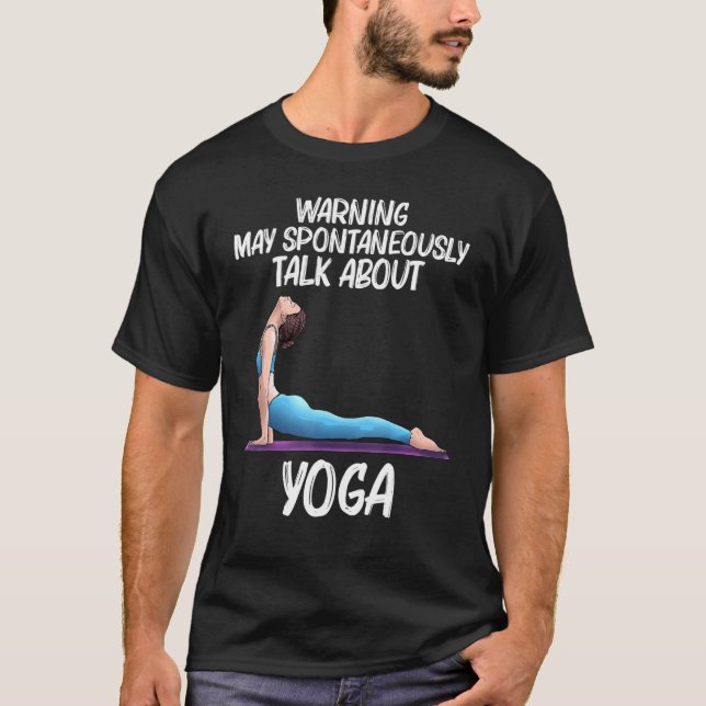 Coola Yoga För manar kvinnor Yogi Fysisk träning T Shirt (Framsida)