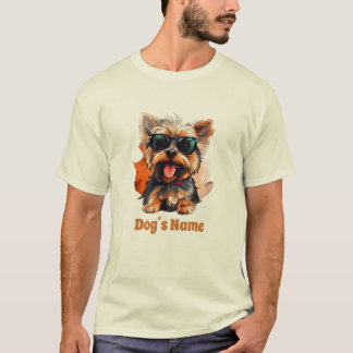 Coola Yorkshire skräcker med solglasögon T Shirt