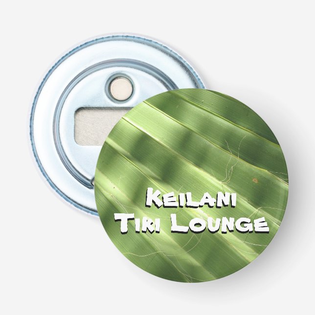 Coola Yta_Fluted Frond_personlig naturligt Flasköppnare (Framsidan)