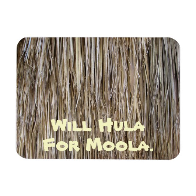 Coola Yta_Handflatan Träd Hair_Hula Skirt Magnet (Horisontell)