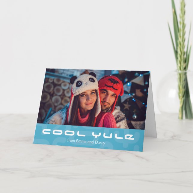 Coola Yule Modern Atomic MOD jul Helgkort (Framsida)