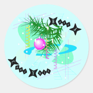 Coola Yule Sticker Runt Klistermärke
