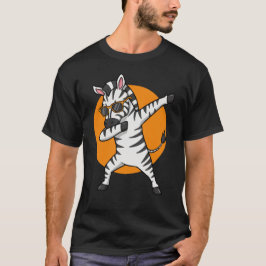 Coola Zebra Dabbing med sunglass T Shirt