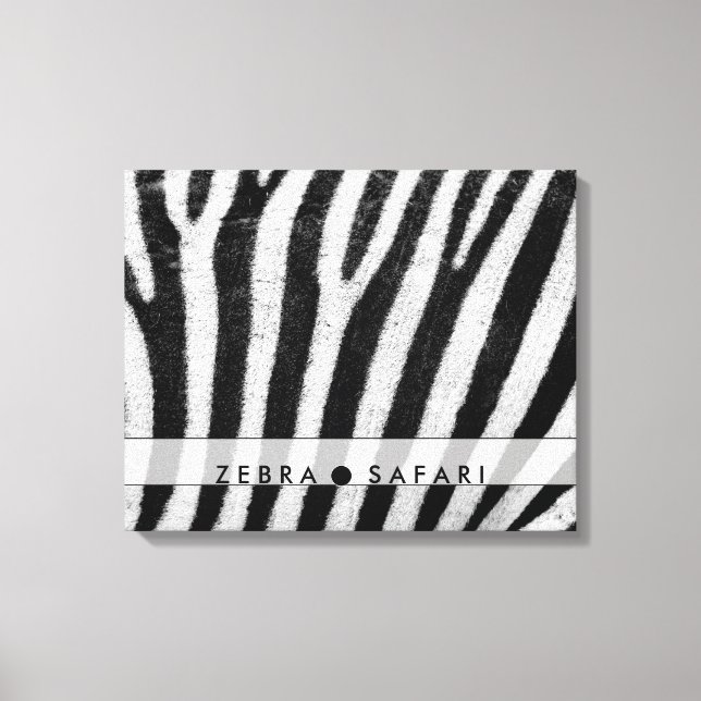 Coola Zebra mönstrad Struktur Canvastryck (Framsida)