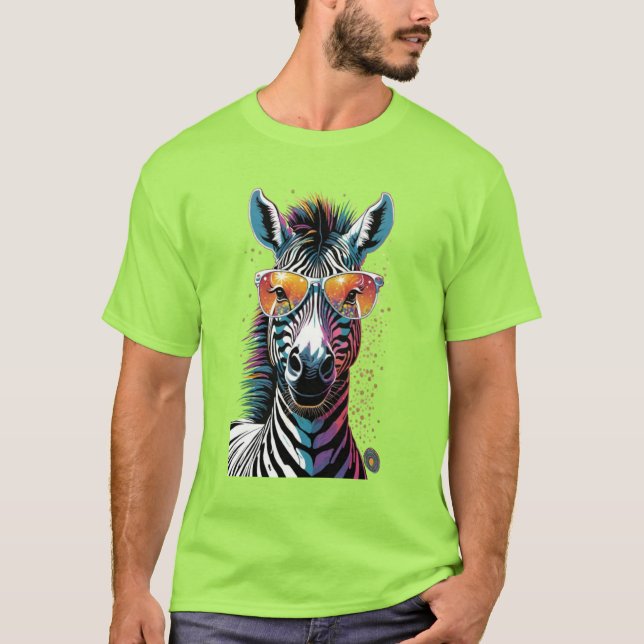 Coola Zebra Vibes T Shirt (Framsida)