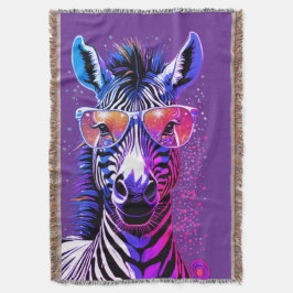 Coola Zebrastämningar Filt