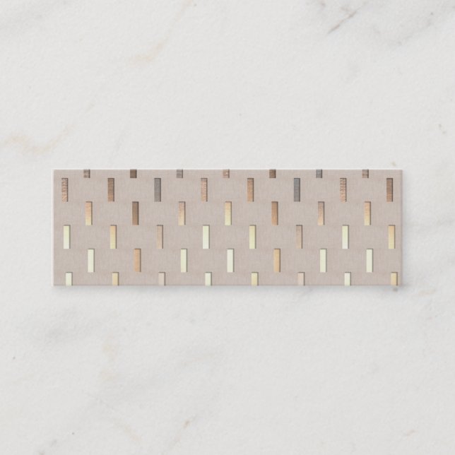 Coola Zen Mönster Snyggt Modern minimalist Mini Visitkort (Framsida)