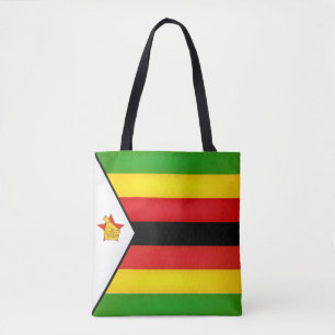 Coola Zimbabwe Flagga Mode Tygkasse