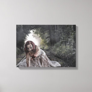 Coola Zombie Girl Canvastryck