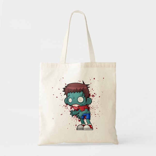 Coola Zombie Guy med Blood Splatter Tygkasse (Framsidan)