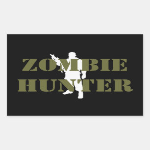 Coola ZOMBIE HUNTER Rektangulärt Klistermärke