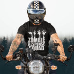 Coola Zombie Response Squad Funny T Shirt<br><div class="desc">Fantastisk zombie fighter t-shirt som lyder Zombie Response Squad under skrämmande zombie-arm som når upp från den svarta texten. Coola zombies apocalypse-lagets växel med kräftdjursdöd händer.</div>