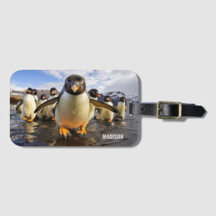 Coolan Anpassat namn Penguins Bagagebricka