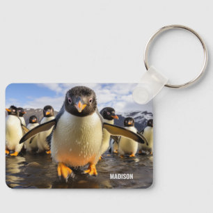 Coolan Anpassat namn Penguins Nyckelring