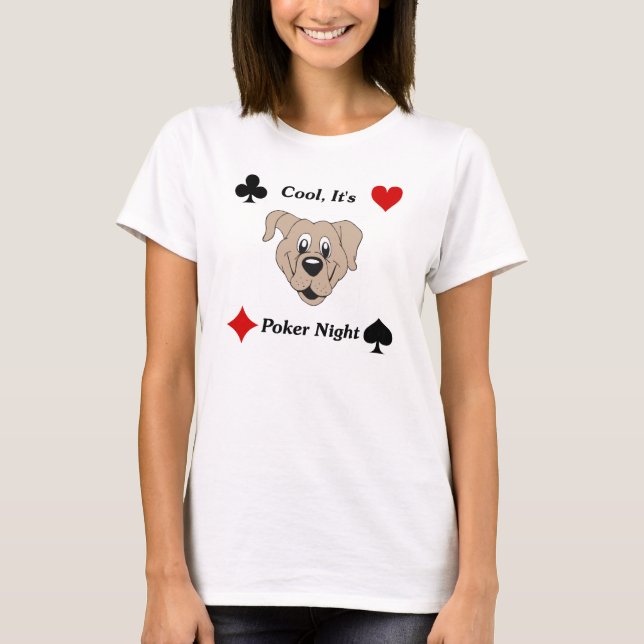 Coolan är det pokernatten t-shirt (Framsida)