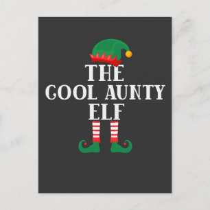 Coolan Aunty Elf Funny jul Helg Vykort