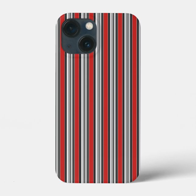 Coolan Black White Red Rand Simple Mönster (Baksida)