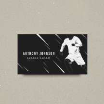 Coolan Black & White Soccer Coach Player Masculine