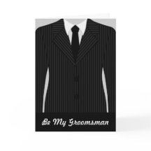 Coolan blir då mitt Groomsman-hälsningskort